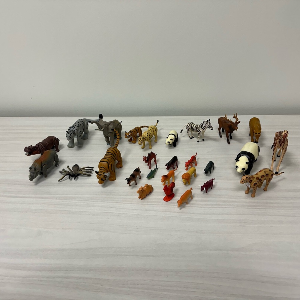 Bundle of Vintage K&M International Plastic Animals & Others Animals